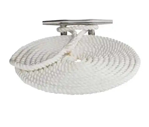SEA DOG 301110015WH-1 TWISTED NYLON DOCK LINE 3/8' X