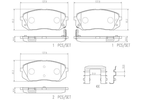 DISC BRAKE PAD SET