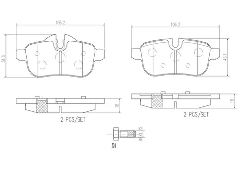 DISC BRAKE PAD SET