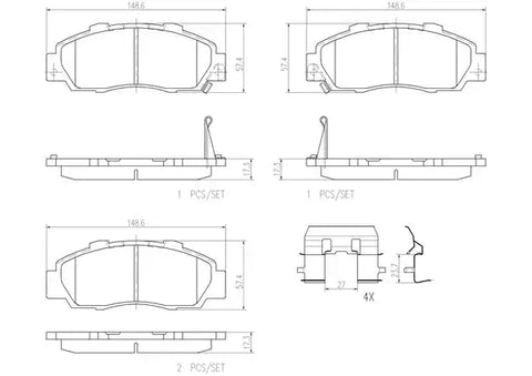DISC BRAKE PAD SET