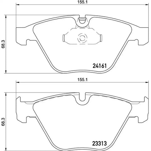 BREMBO P06081 DISC BRAKE PAD SET