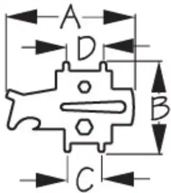 SEA DOG 335690-1 STAINLESS UNIVERSAL DECK PLATE