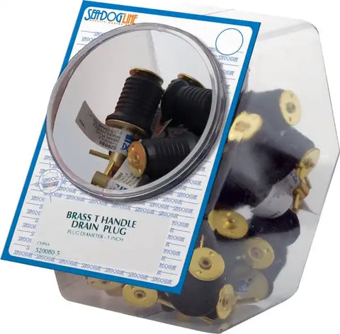 SEA DOG 520080-5 BRASS TEE HANDLE DRAIN PLUG -