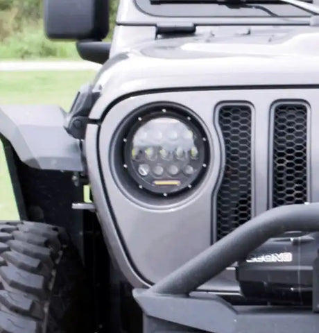 LED HEADLIGHT JEEP JL BLACK 18-19