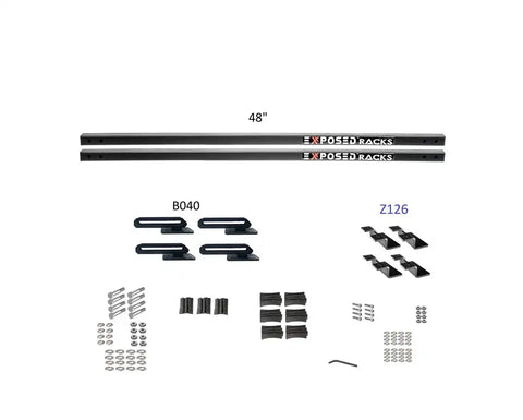EXPOSED RACK 8-00-9673-BK SLD(2)48'BK+B040+Z126