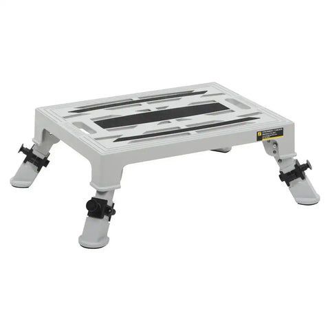 ADJUSTABLE ALUM. PLATFORM STEP