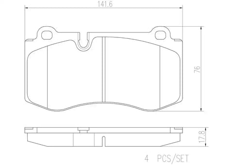 DISC BRAKE PAD SET