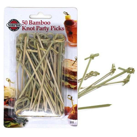 NORPRO 191 BAMBOO KNOT PICKS 50 PCS