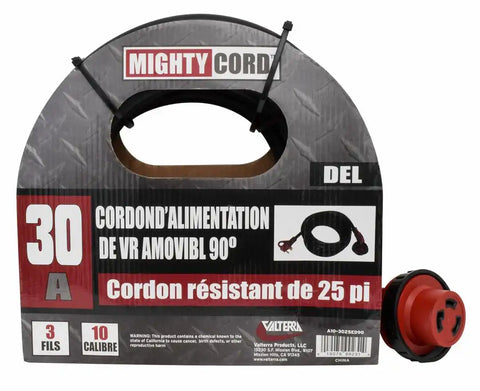 30A 90 DEG LED DETACH POW