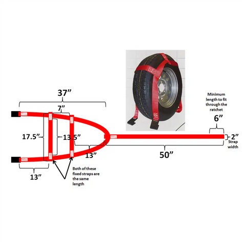 ULTRA FAB 46-700034 TOW DOLLY STRAP UNIVERSAL