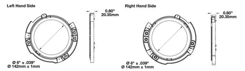 MOUNTING RING KIT  2017 JEEP 7' RND