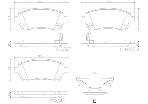 DISC BRAKE PAD SET