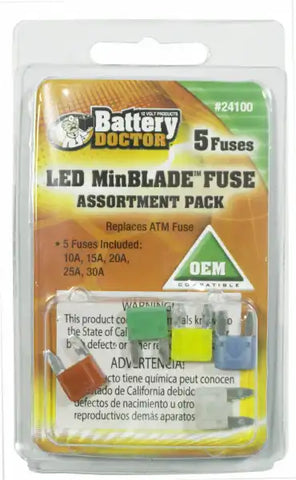 WIRTHCO 24100 SMART FUSE MINIFUSE 5PACK
