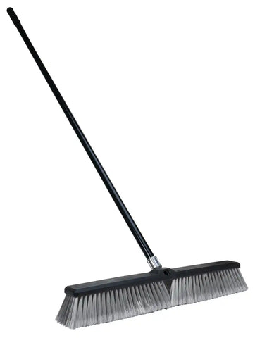 24' SHOP BROOM W/ STEEL HANDLE