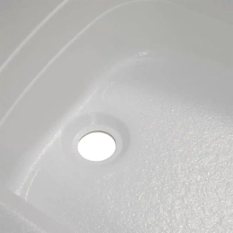 WHITE-LEFT HAND DRAIN