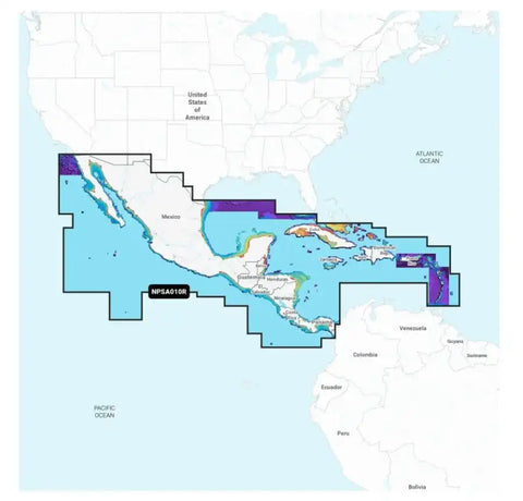 NAVIONICS 010-C1459-40 CENTRAL AMERICA & CARIBBEAN
