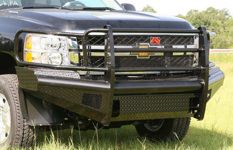 Fab Fours CH11-S2760-1 Bumper Black Steel One Piece Design Direct Fit Mounting Ha
