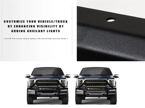 Armordillo USA 7162013 2019-2021 Ram 1500 AR Pre-Runner Guard - Matte Black.