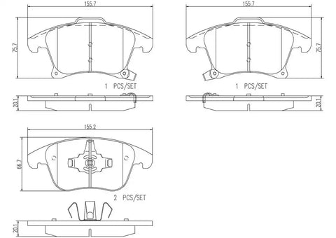 DISC BRAKE PAD SET