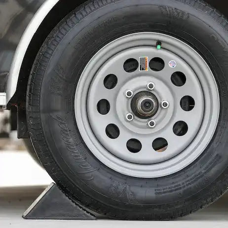 Buyers Products WC1467A Wheel Chock Black Rubber Single 5 Inch Height