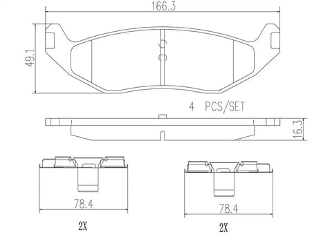 DISC BRAKE PAD SET