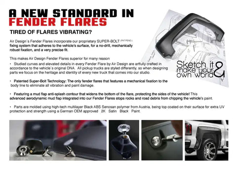 AIR DESIGN FO25D97 18+ F-150 STYLING KIT SUPER CREW
