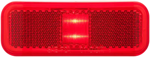LED MARK;RECT;2 DIODE;2WIRE;RED;PLY
