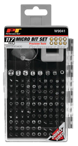 PERFORM TOOL W9041 117PC MICRO BIT SET