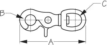 SEA DOG 139800-1 BRASS TRIGGER SNAP