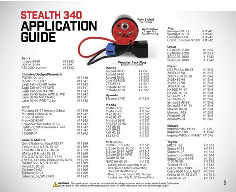 AEROMOTIVE 11569 340 STEALTH PUMP OFFSET