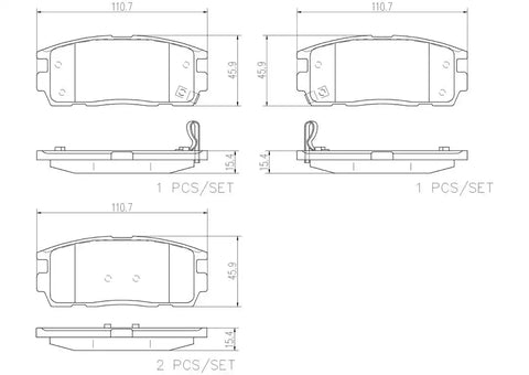 DISC BRAKE PAD SET