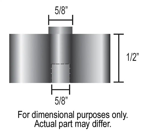 DERALE 31500 1/2' FIN/COURS 5/8 PLT