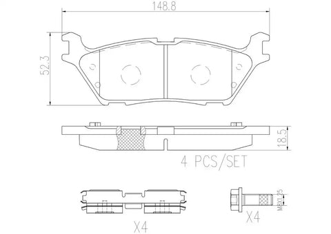 DISC BRAKE PAD SET