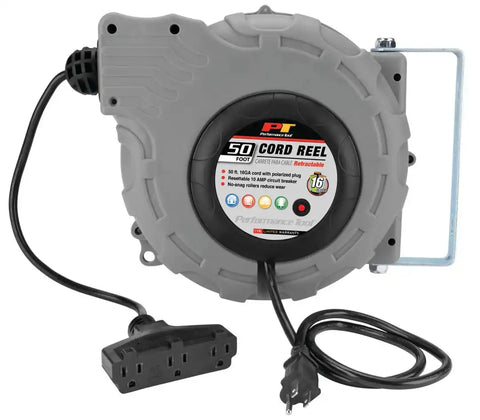 50FT RETRACTABLE CORD REEL