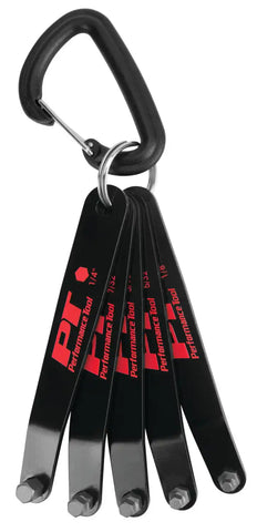 5-PC LOW PROFILE SAE HEX KEY SET