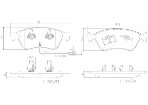 DISC BRAKE PAD SET