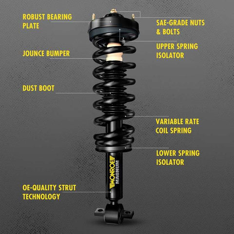MONROE SHOCK 153007L MAG LOAD ASBLY STRT AND COIL SPNG A