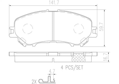 DISC BRAKE PAD SET