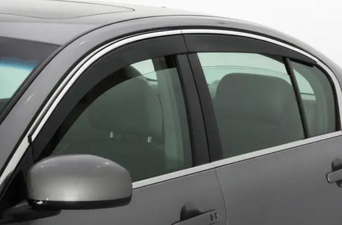 Auto Ventshade (AVS) 794060 - Ventvisor Deflector Smoke w/Chrome Trim Low Profile 4 pc.