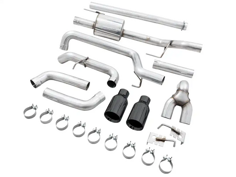 AWE 3015-33119 DUAL SPLT REAR FORD F150 5' CHROME