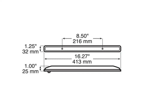 LED ID LIGHT BAR-RED