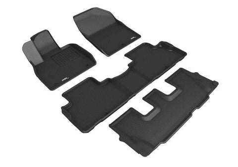 3D MATS/U-AC L1HY10001509 3D KAGU FLOOR MAT 3 ROW SET BLACK