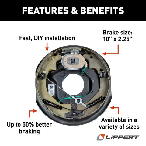 10'ELECTRIC BRAKE ASSM