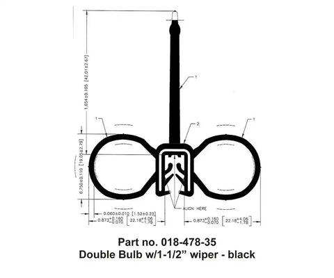 DOUBLE BULB W/WIPER  BLAC