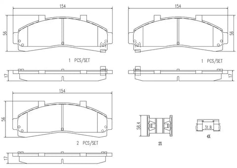 DISC BRAKE PAD SET