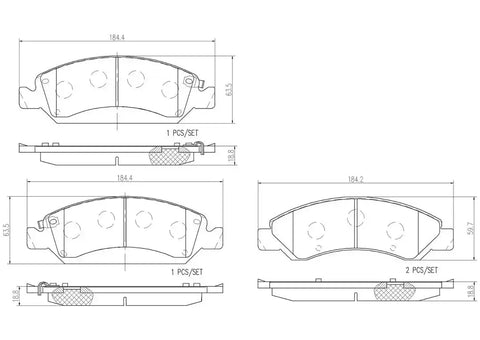 DISC BRAKE PAD SET