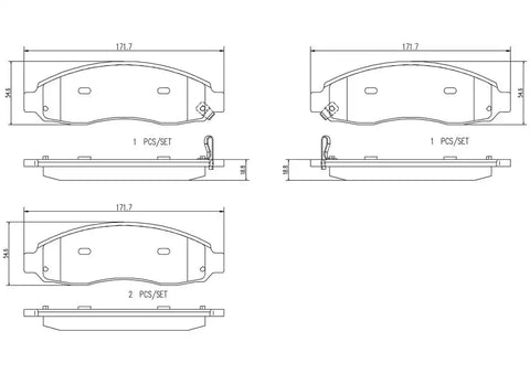 DISC BRAKE PAD SET