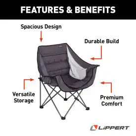 LIPPERT CAMPFIRE FOLDING CAMP CHAIR