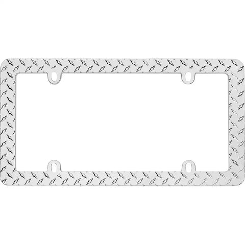 CRUISER 30830 LIC.FRM DIAMOND PLATE CHR