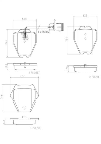 DISC BRAKE PAD SET
